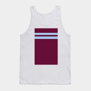 Aston Villa Retro 1985 Claret and Blue Home Bars Tank Top